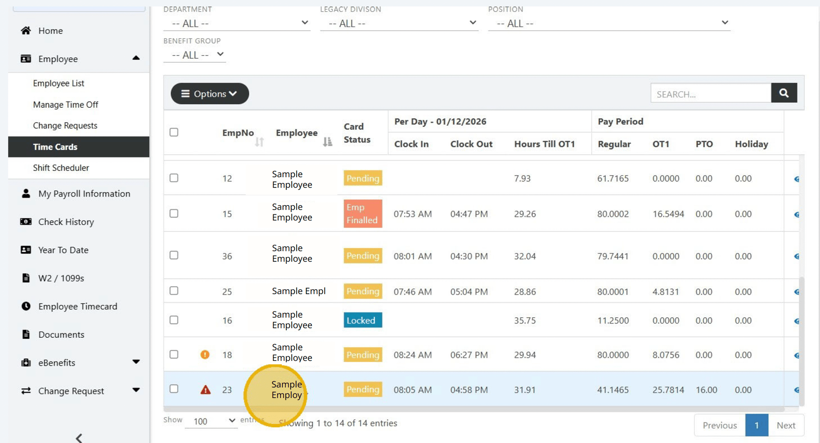 As a Supervisor, how do I approve edits, approve timecards, and lock ...